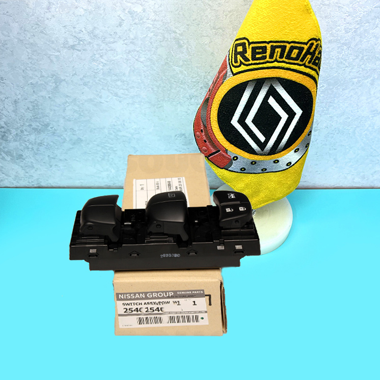 مجموعه کلید شیشه بالابر جلو چپ ایکس تریل 25401-4BA2A